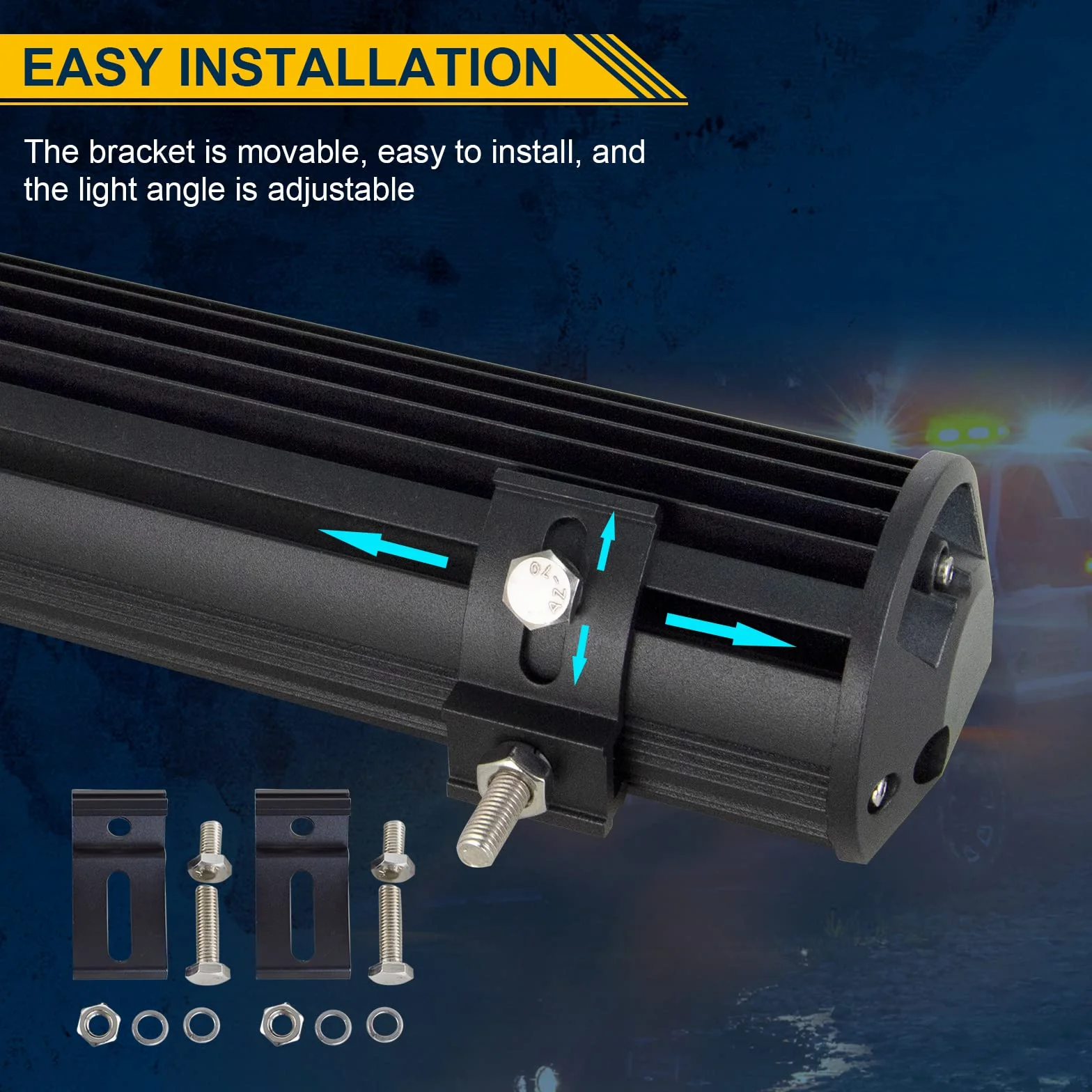 Willpower Barra Led 4x4 23'' 59cm 324W Barra de Luz Led Con Arnés de Cableado Fila Triple Faro Led Focos Led 12V 24V Barras Led Trabajo para Coche Tractor SUV ATV UTV Camion Barco Todoterreno