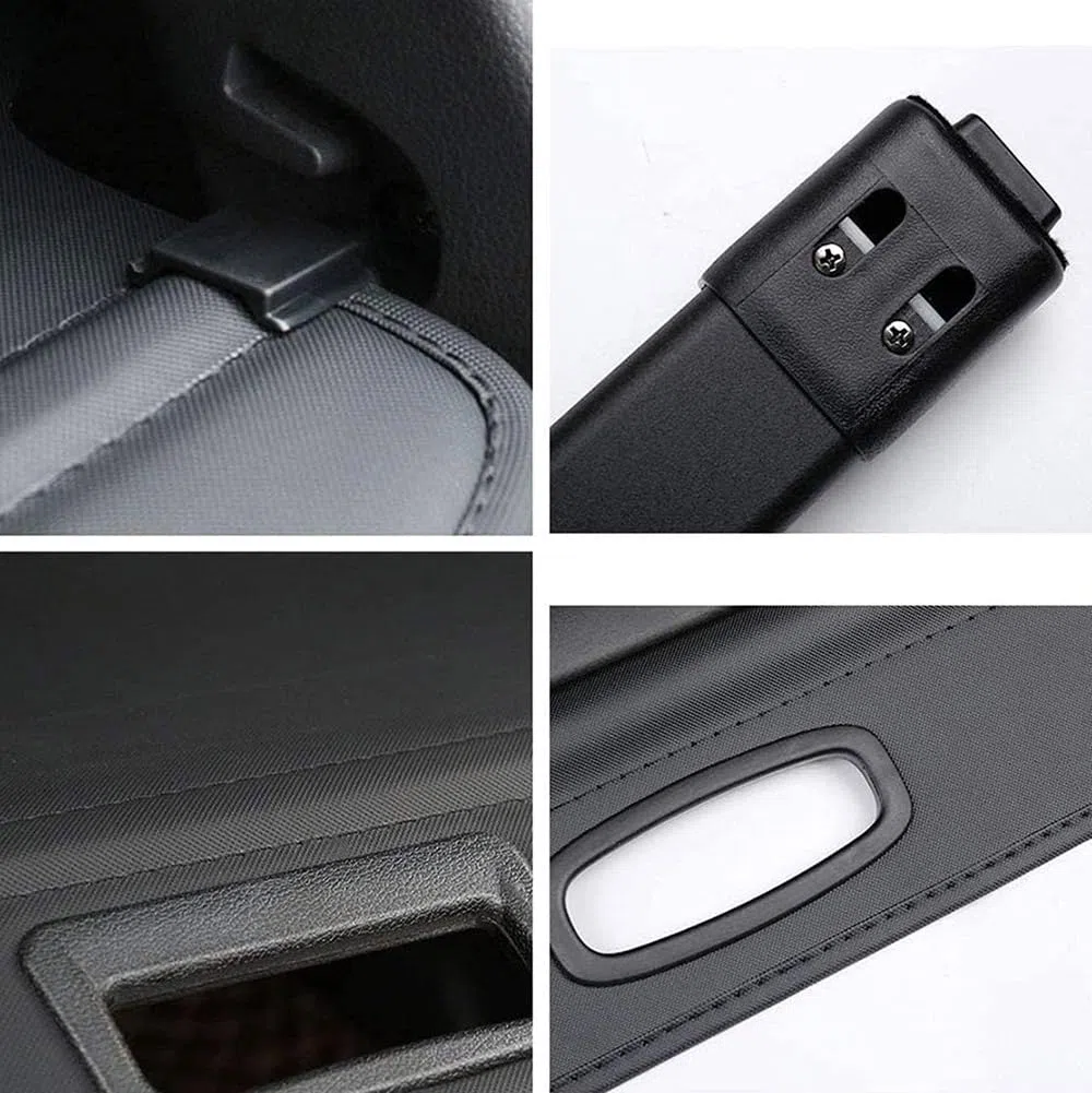 KWAYA Estante para Paquetes de Maletero de Coche para Toyota Land Cruiser Prado 150 FJ150 2010-2021, Persiana Enrollable Retráctil para Tapa de Maletero para Privacidad