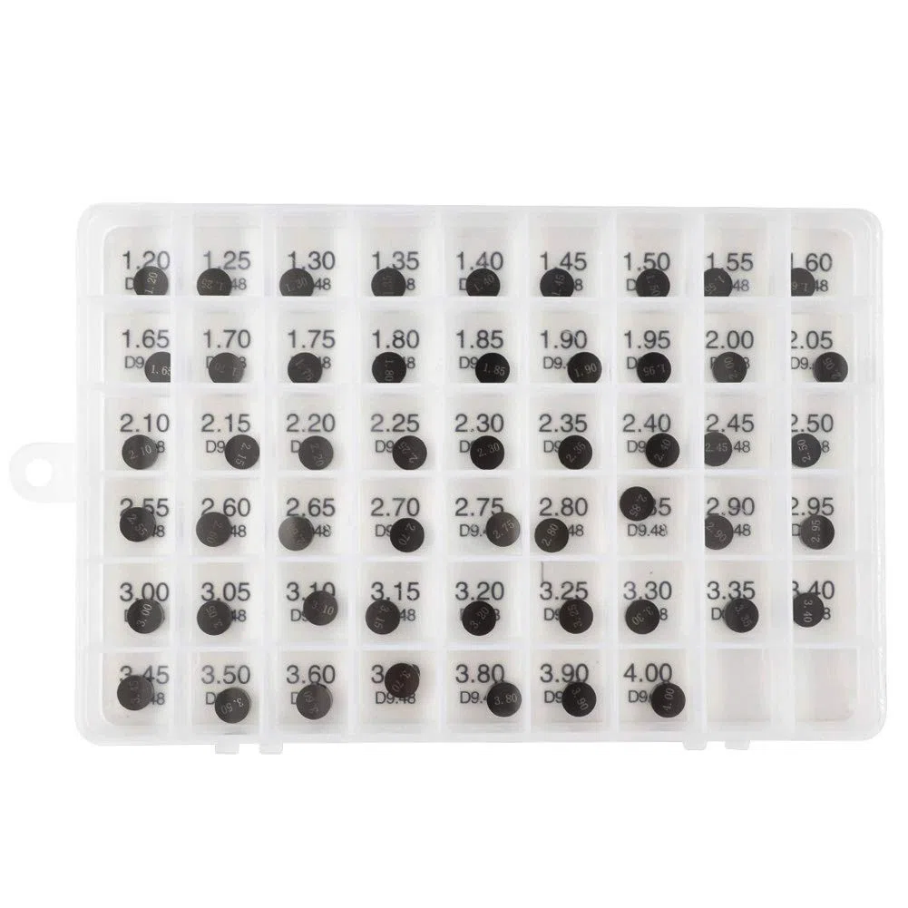 AHL- 52pcs 9.48mm Motocicleta Pastillas ajustable juego de válvulas Valve Shim kit para LT-Z400 QuadSport Z 2003-2012