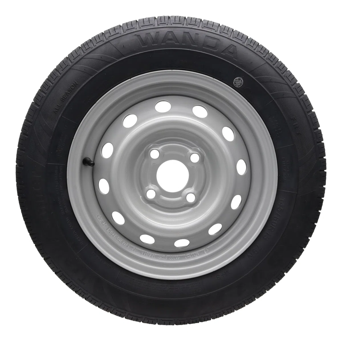 Rueda completa 145/80R13 79N 4x100, rueda de remolque para coche, llanta 4Jx13, neumático 145 80 R 13, rueda de remolque