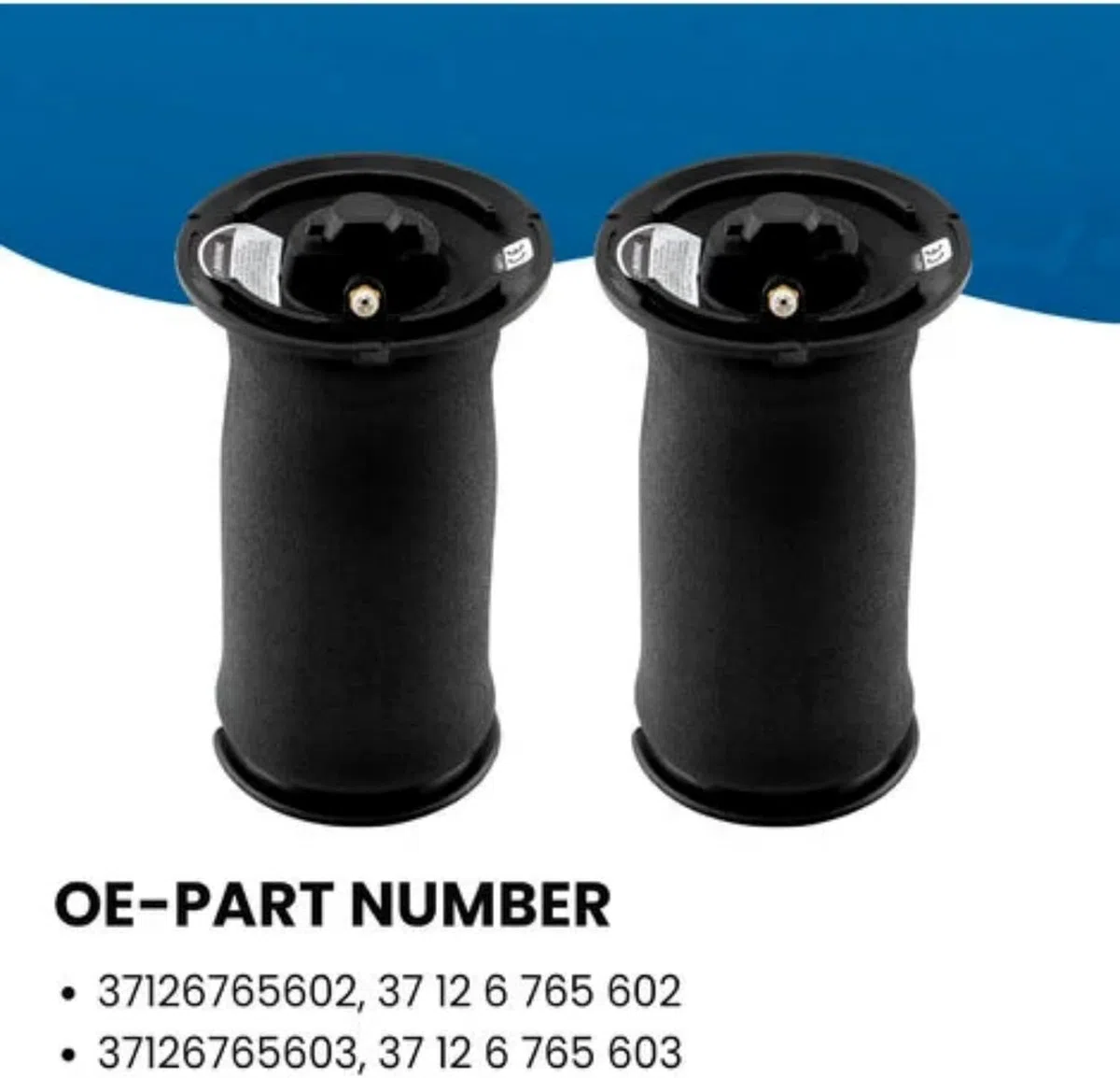 Paquete de 2 amortiguadores de suspensión neumática trasera con resorte neumático adecuados para Serie 5 Touring E61 520d 520i 525d 525i 530d 2.0 2.5 3.0 2004-2010, pieza de accesorios # 37126765602