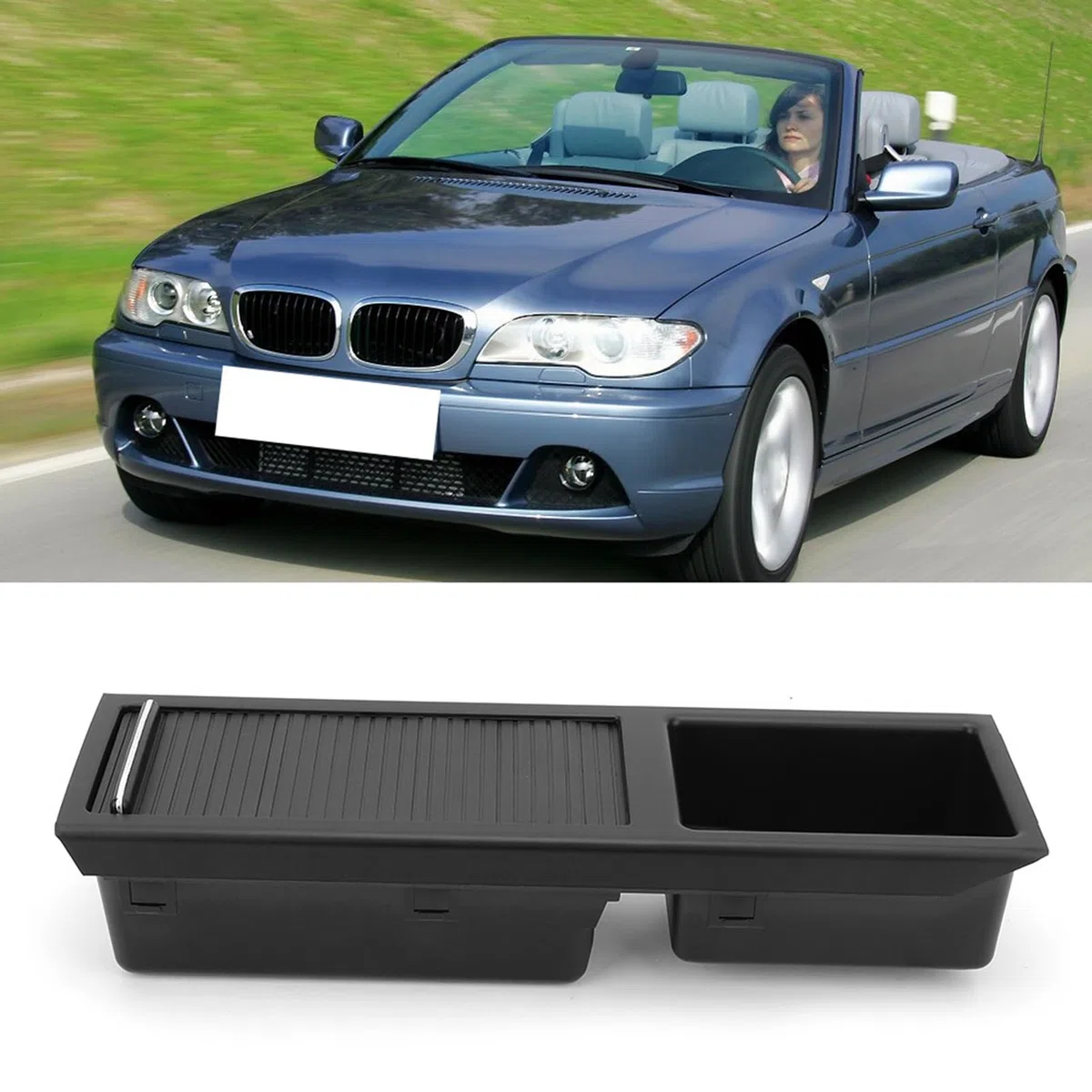 Bandeja de Consola Central, Práctica 51167038323 Soporte de Consola Central Reemplazo de Instalación Simple para Serie 3 E46 1998 2007 para Accesorios de Automóvil