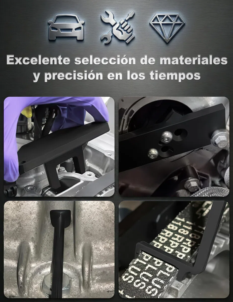 Herramienta de sincronización de Motor, Kit Completo de 7 Piezas de Acero al Carbono para Citroen Peugeot Opel 1.2L PureTech VVT GDI con Herramientas 109-2C 109-2D G-0109-6