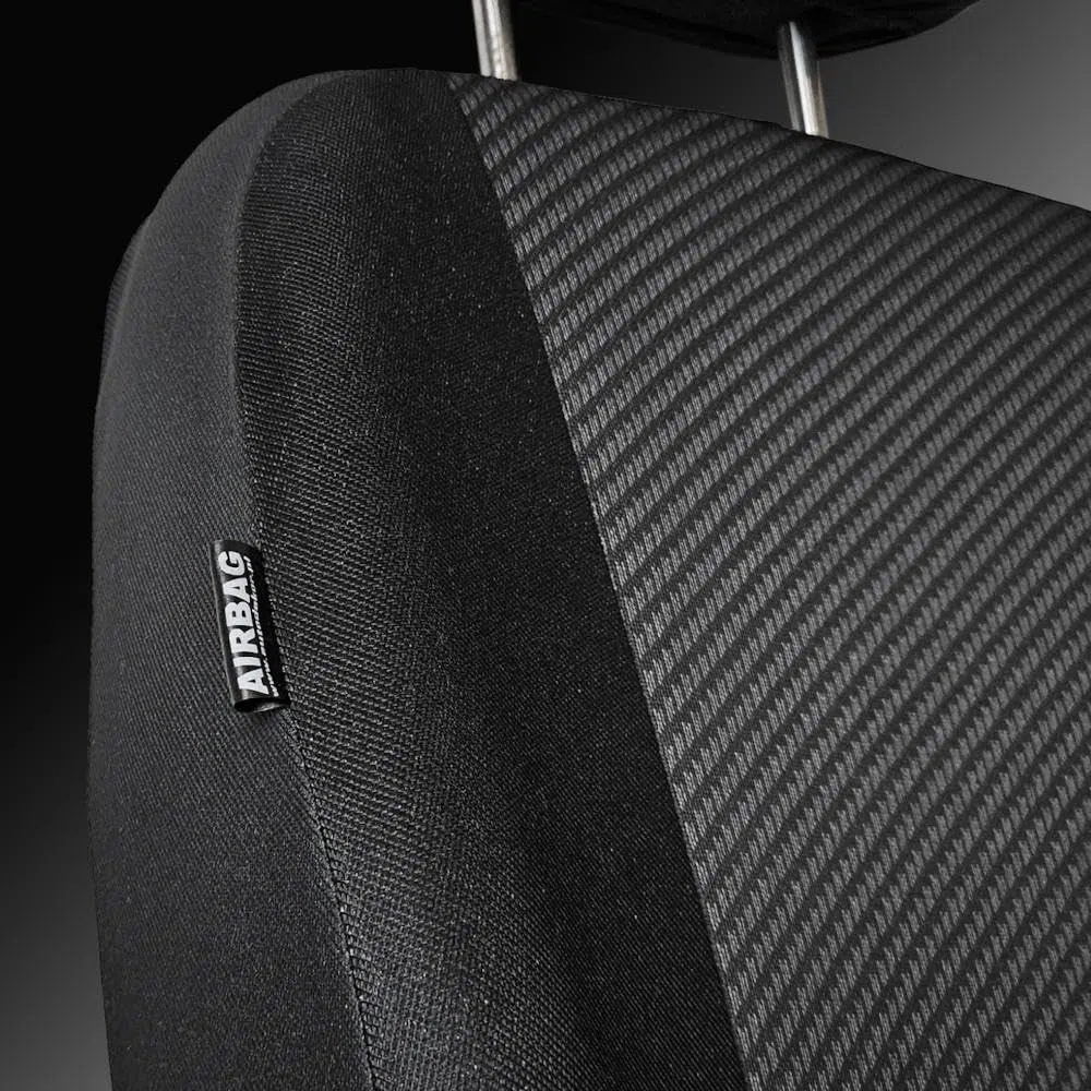 Mossa Fundas de Asientos adecuadas para Peugeot Expert III Furgoneta (2016- ) Solo Asientos Delanteros - Asiento Completo - R2