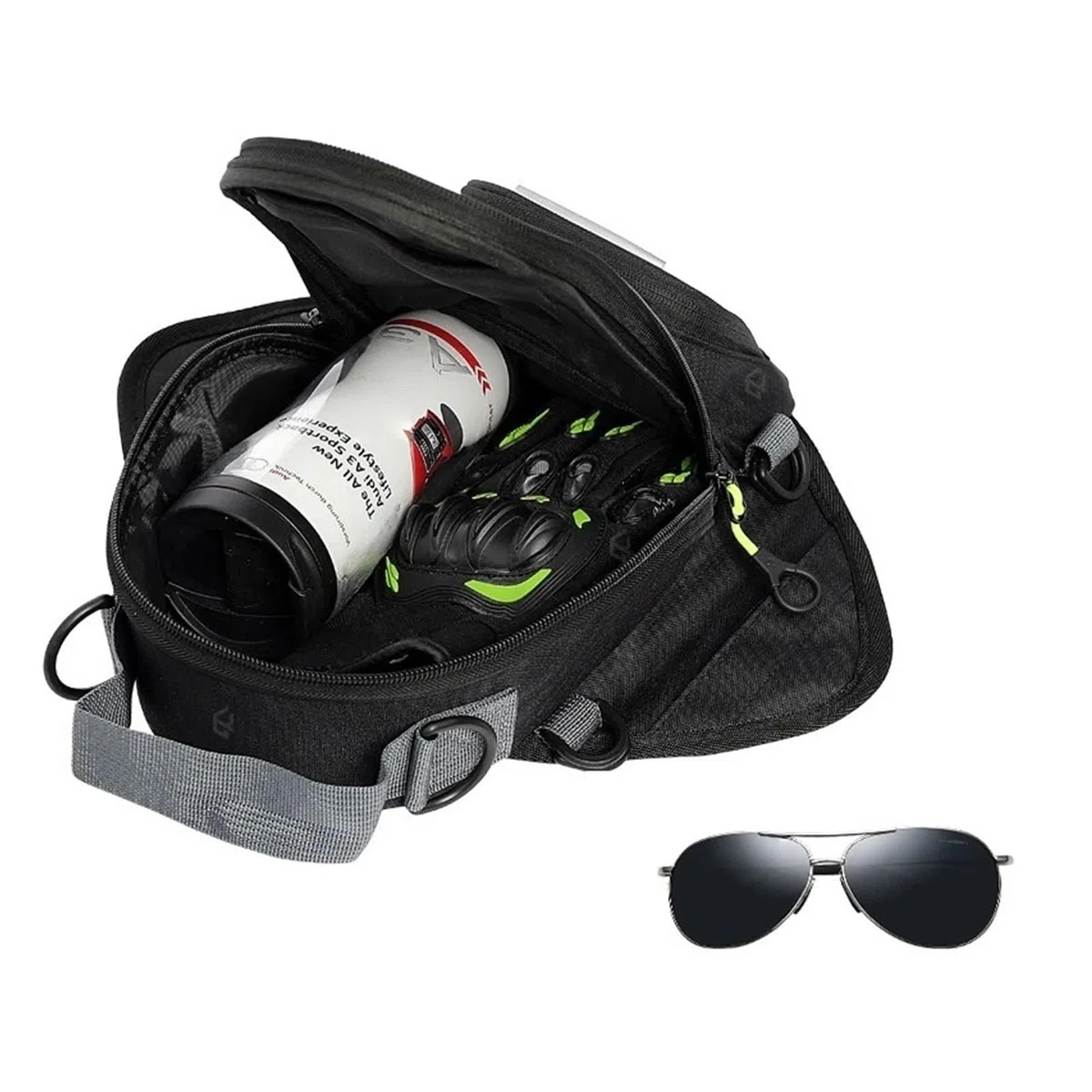 Bolsa magnética para depósito de Motocicleta para Zontes G1 125 ZT125 ZT125U ZT U 310X Accesorios Bolsa De Depósito Multifuncional para Moto con Navegación Y Teléfono Móvil