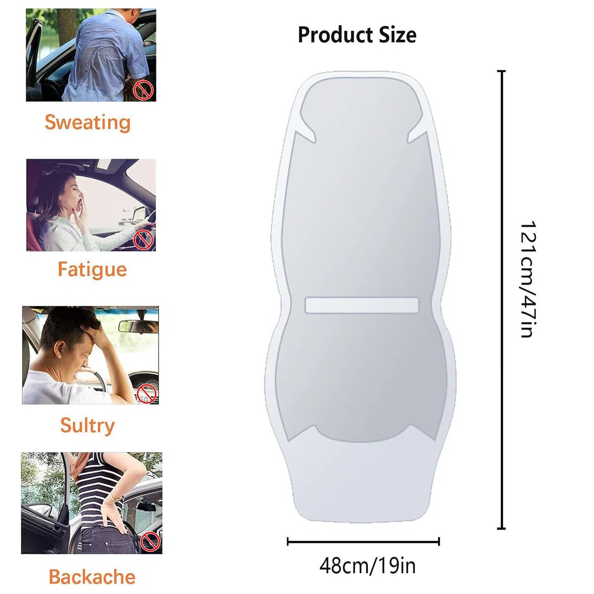 Funda De Asiento De Coche Refrigerante con 24 Ventiladores, 3 Niveles De Viento Ajustables Refrigerada Cojín, Se Adapta a Verano,Blue-12V