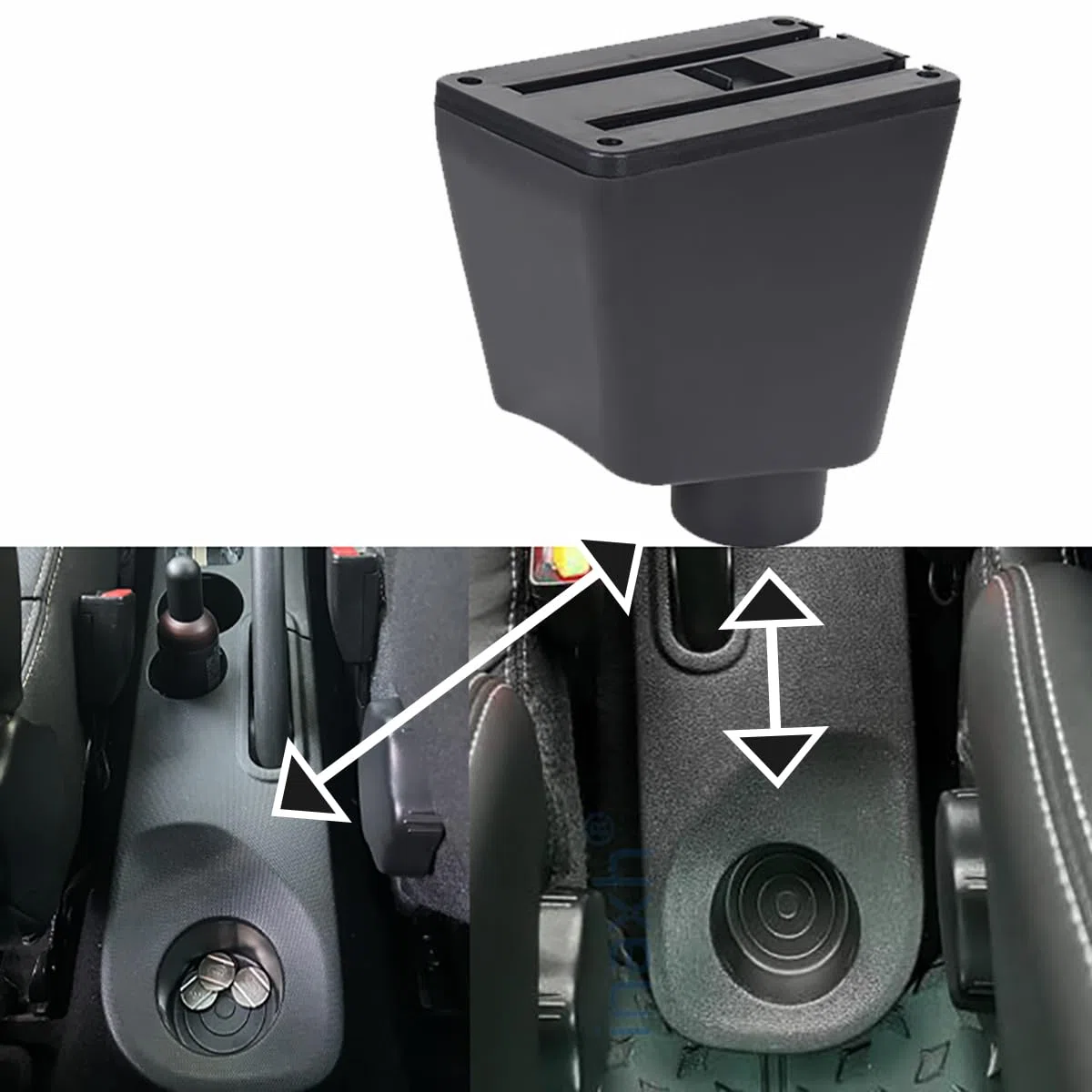 Apoyabrazos Para Renault Clio 4 Clio 3 III IV Apoyabrazos Coche Consola Reposabrazos Central Tapizado Caja Almacenamiento Cuero