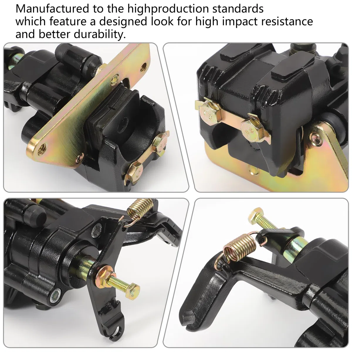 KASturbo Conjunto de pinza de freno trasero para Suzuki ATV LTZ400 QuadSport 400 2003-2013