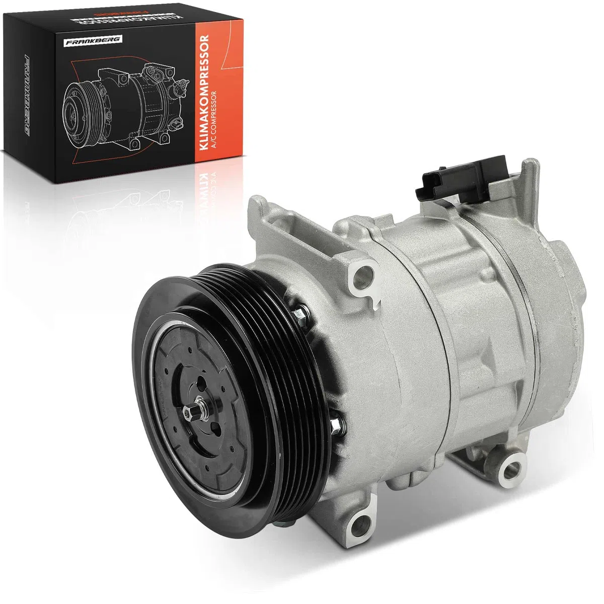 Frankberg Compresor de aire acondicionado Compresor de aire acondicionado con embrague Compatible con 308 (CC/SW) I 3008 Berlingo C4 I/II DS4 DS5 5008 Partner Replace# 9659875580, aceite premezclado