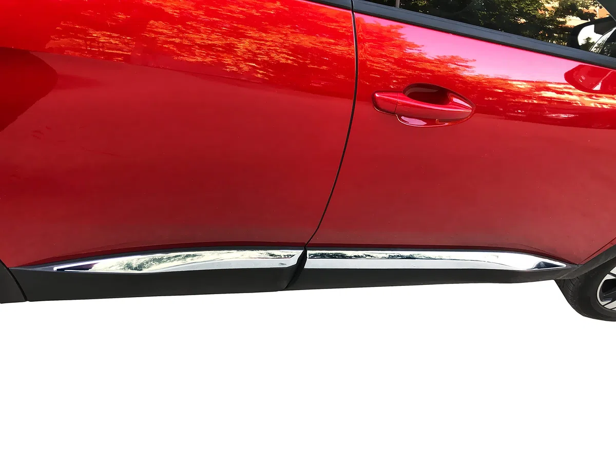 Recambo Molduras de Puerta Listones cromadas de Acero Inoxidable para Peugeot 3008 II, a Partir de 2016, Juego de 4 Piezas