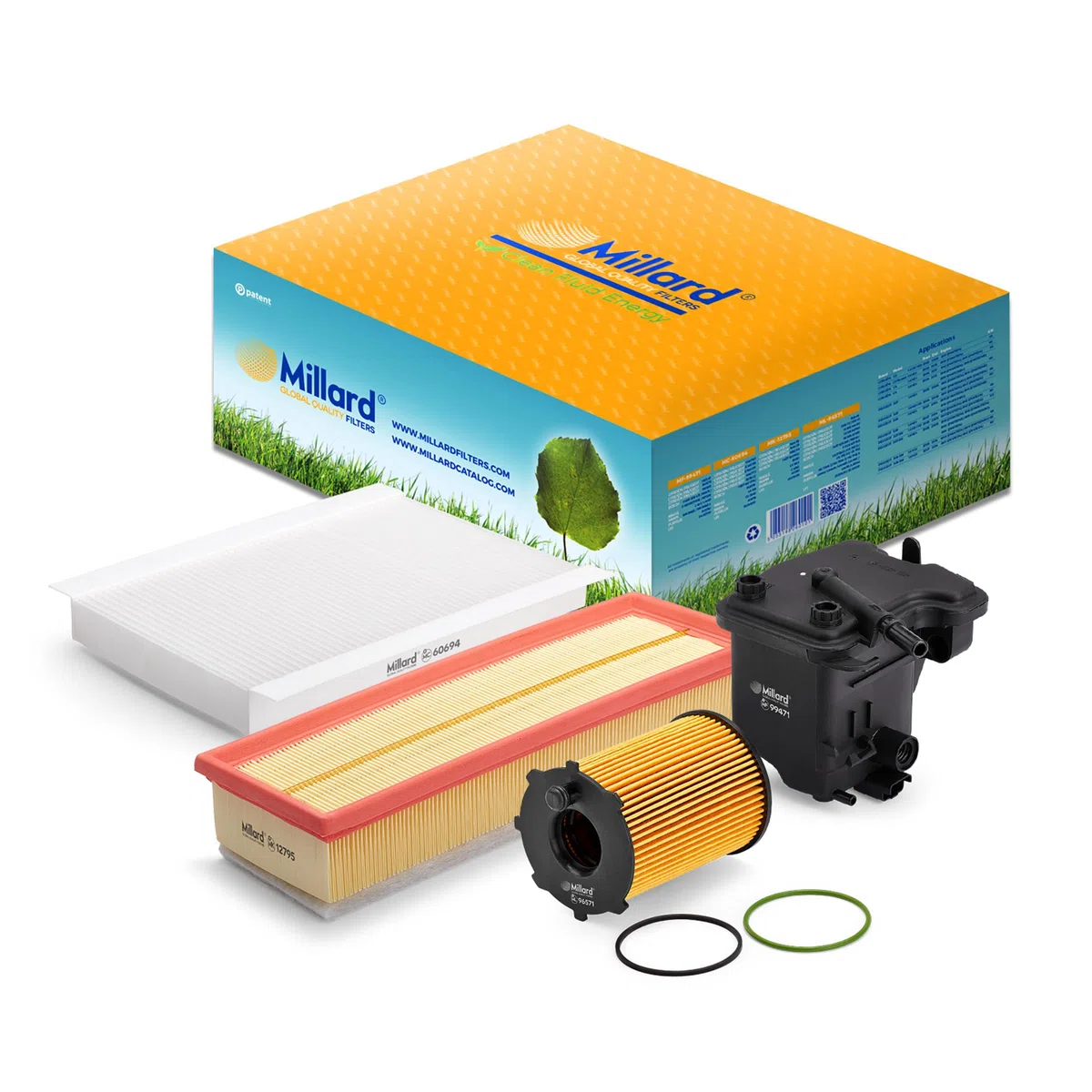 Millard Filters MZ-4757 Kit de Filtros. Compatible con Peugeot 307/307 SW/308 y Citroën C3 Picasso/C4. Motores diesel 1.6 Hdi