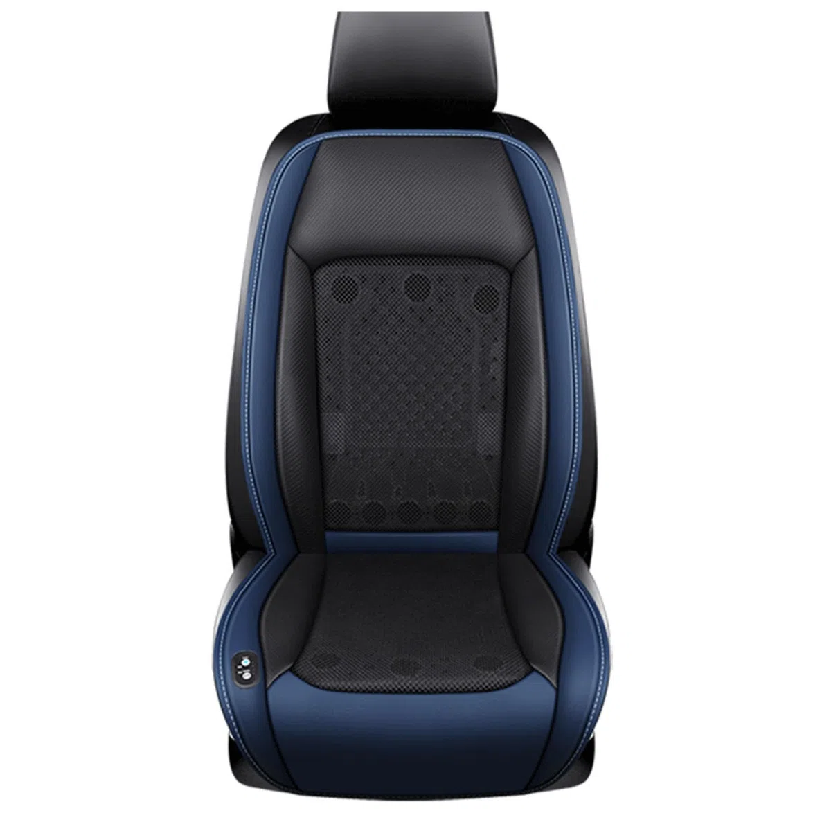 Funda De Asiento De Coche Refrigerante con 24 Ventiladores, 3 Niveles De Viento Ajustables Refrigerada Cojín, Se Adapta a Verano,Blue-12V