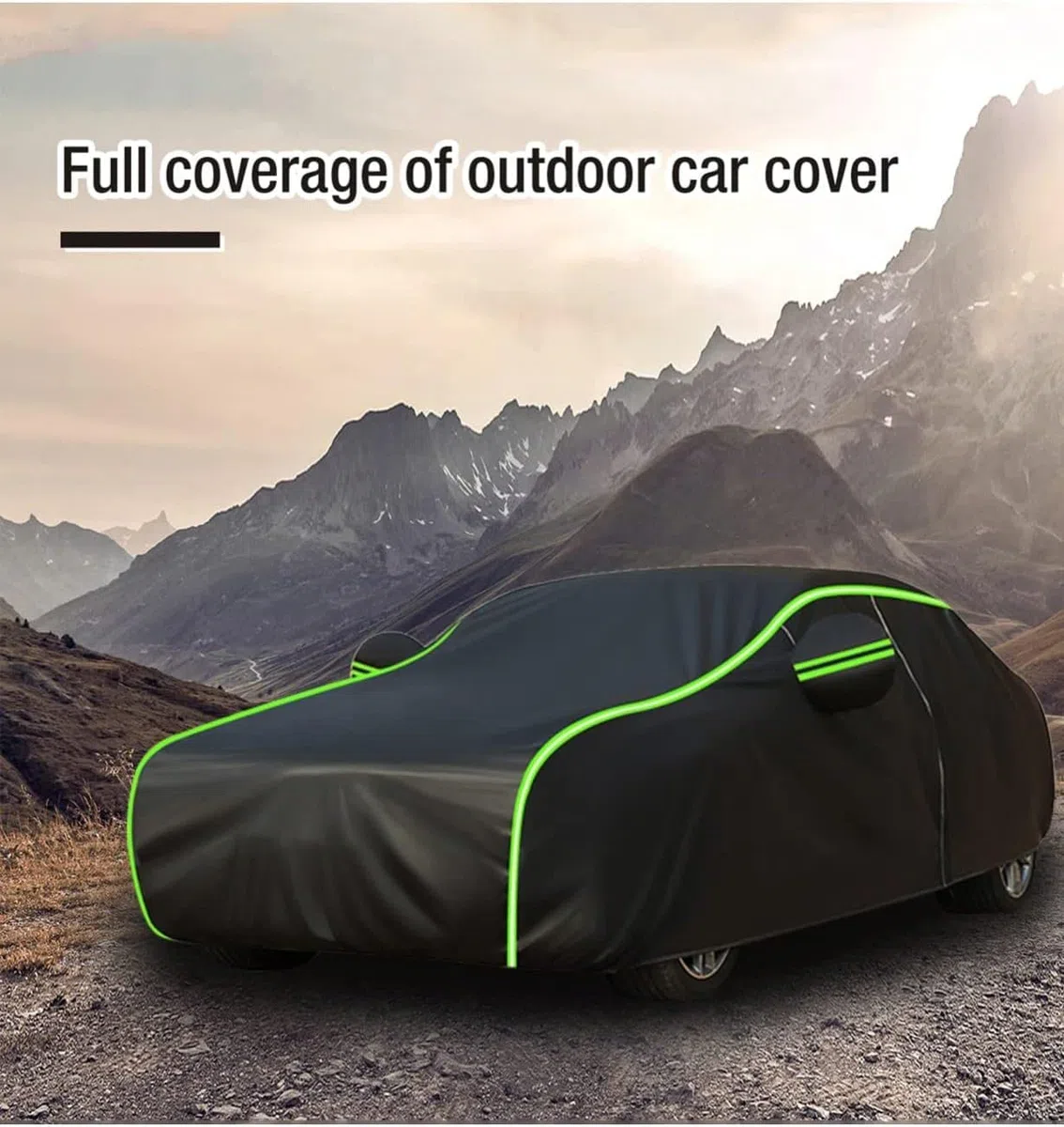 Funda Coche para Renault 5 E-Tech （2024-2025）,Resistente Al Sol, A La Lluvia, Al Polvo,con Cremallera y Cordón Resistente Al Viento