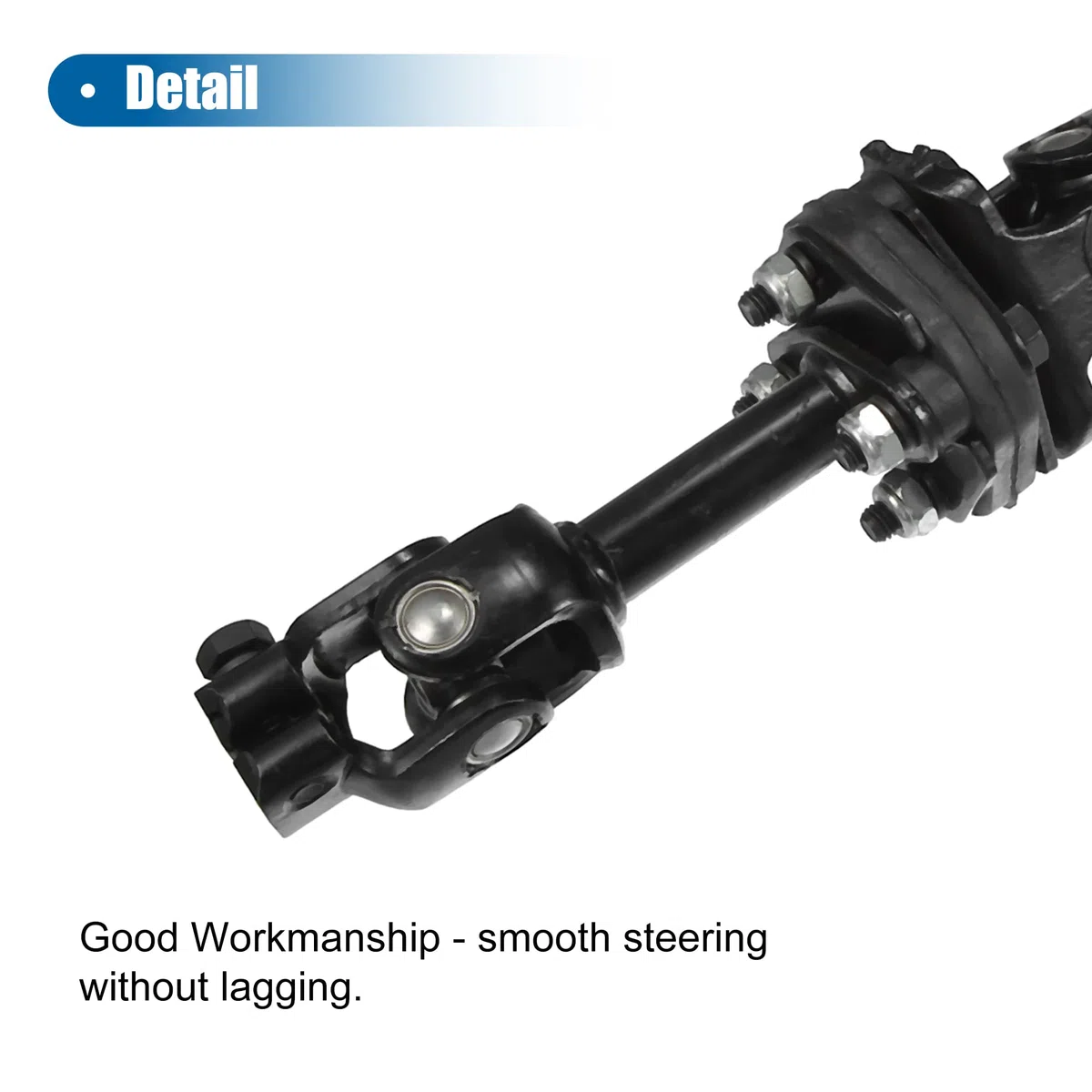 X AUTOHAUX Eje Intermedio De Dirección Para Chevy Tracker 1999-2004 1Pc | Metal, Negro, 35.5X5.2X7Cm, M8X1.25, Oe 48220-65D60, Para Chevy S10 99-04, Para Suzuki Vitara 99-04 Y Gran Vitara 99-05