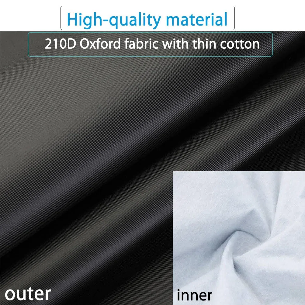 Media Cubierta de Coche Funda de Carrocería Cubierta de Parasol Funda de Nieve Cubierta de Parabrisas Impermeable Resistente a los UV Paño Poliéster 210D con Algodón Delgado (Sedán)