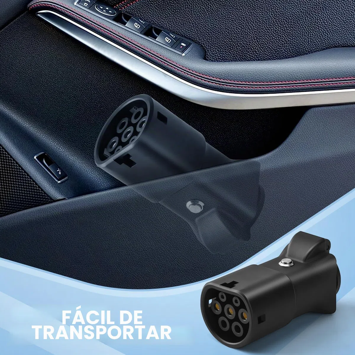 JULIK Adaptador V2L para BYD Atto 3, BYD Seal y Dolphin – 3.5kW 16A 230V Descarga Externa EV/PHEV a Enchufe Schuko – para BYD Seal U DM-i, Han, Tang – Emergencias y Camping