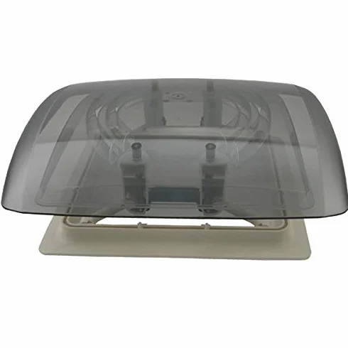 Pro-Styling MPK Vision Vent S - Vidrio transparente tintado - Techo de techo - 28 x 28 cm - Con persiana + red (negro, aerodinámico, plástico, montaje con tornillos, para coche, furgoneta, vehículo