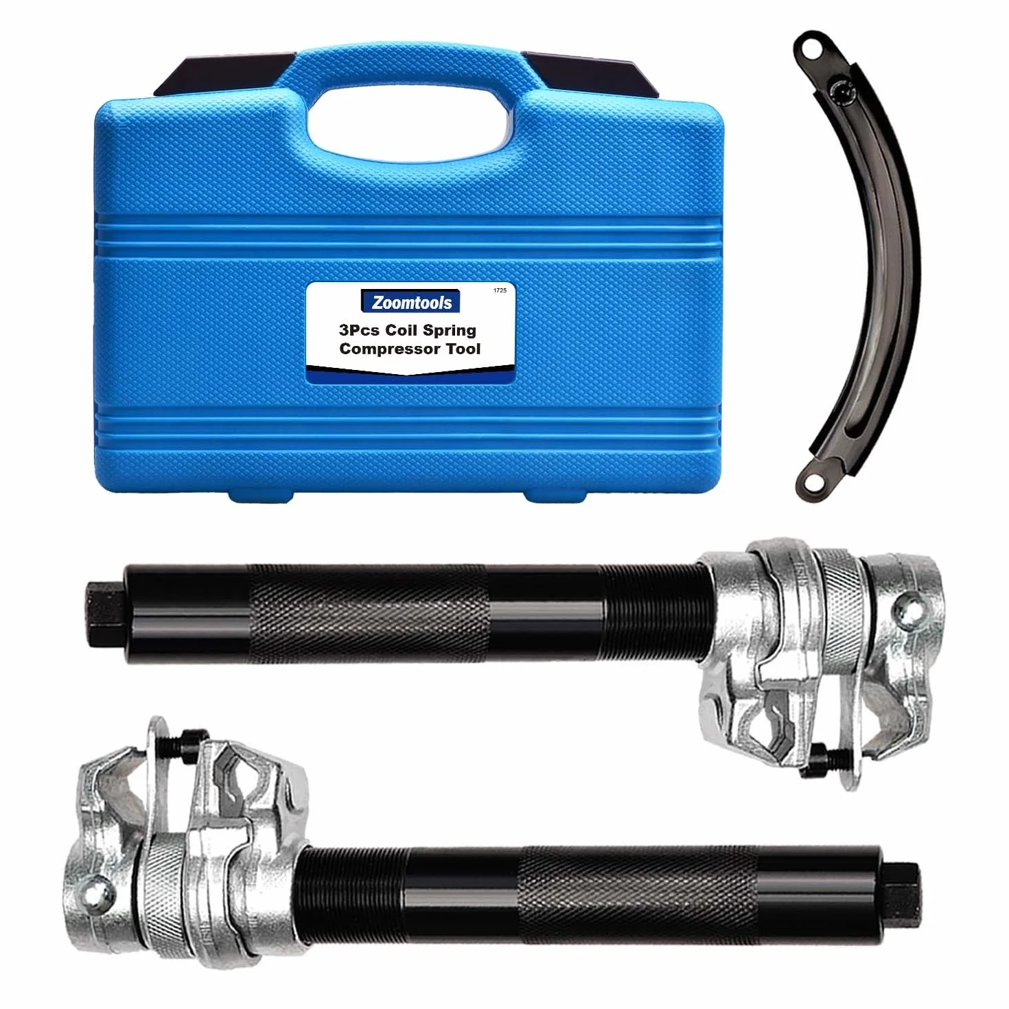 Compresor de Muelles de Amortiguador de Servicio Pesado, Extractor de Resortes con Barra de Seguridad Ajustable, Capacidad 1.2 T, para Coche y SUV